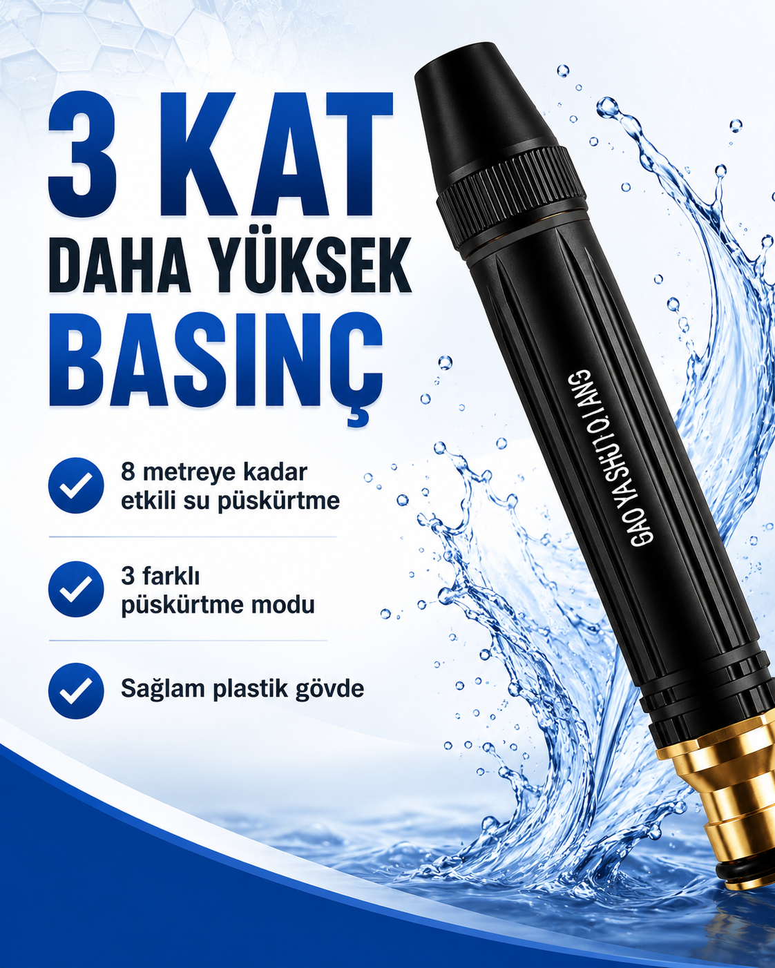 Yüksek Basınçlı Su Tabancası